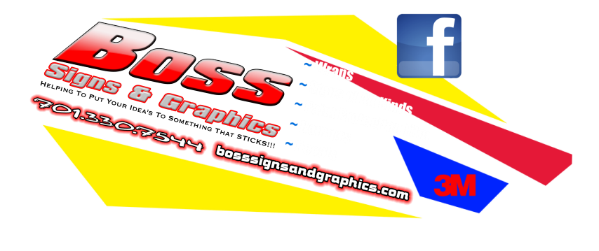 Boss Signs & Graphics Specializing in Wraps Signs Paint Protection Film Banners Decals Custom Stripes and Most of your advertising needs. Grand Forks ND Owned By Billy Matejcek 